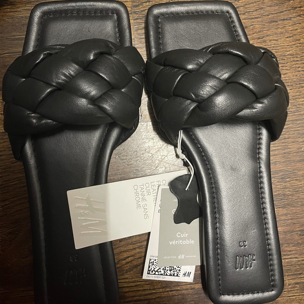 H&M sandals. Genuine leather.Brand new. Never worn